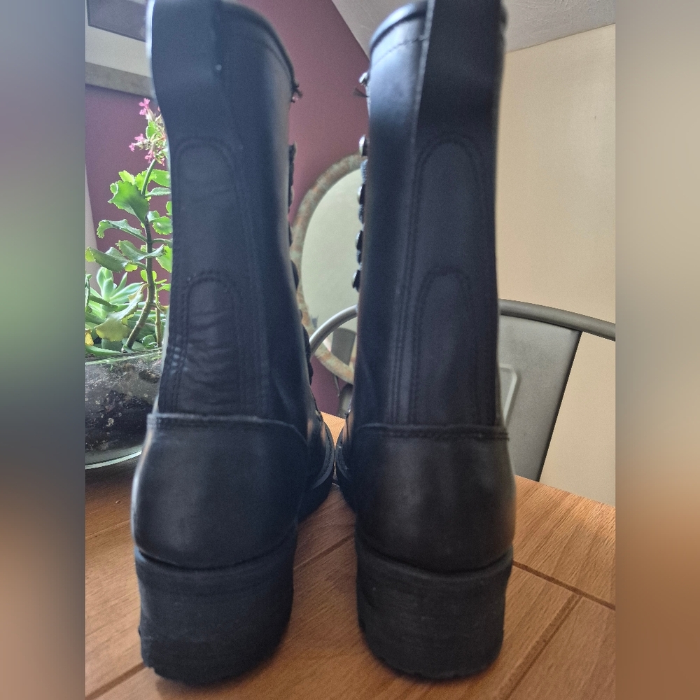 NWOT! Harley-Davidson Black Combat Boots -‎ Womens Size 5 - Picture 6 of 8